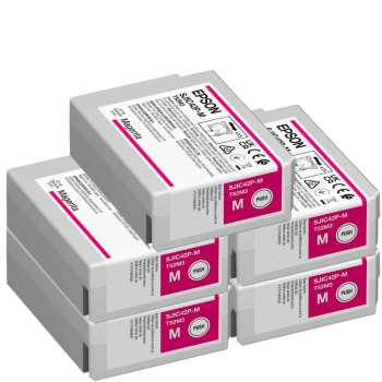 Epson C4000e Set Tintenkartuschen 5er, magenta