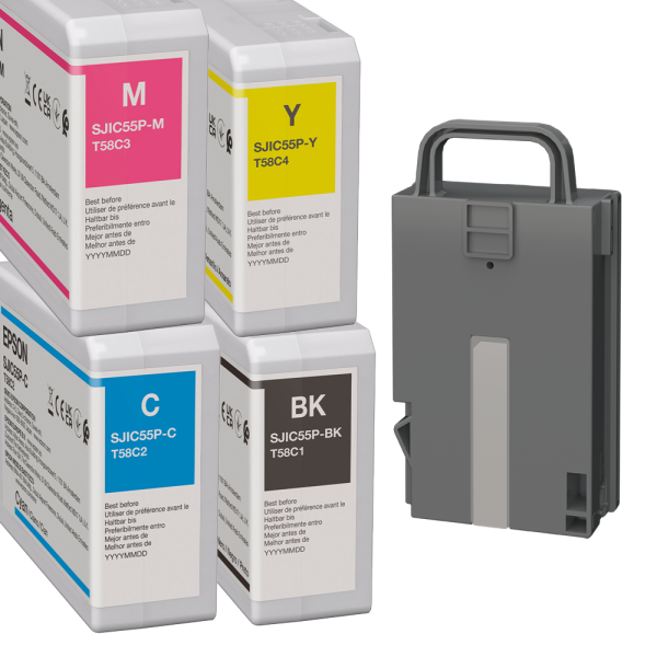 Epson D6000 D6500 Set Tintenkartuschen Maintenance Box